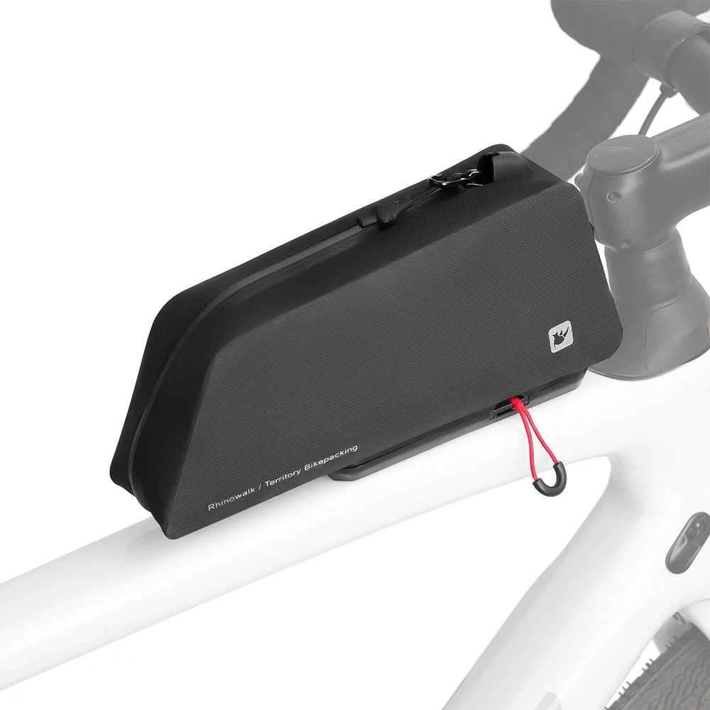 AliExpress Rhinowalk Bike Top Tube Bag 1L Fully Waterproof Quick Release Bicycle Frame Bag Front Tube Package Fits M5 Frames Only