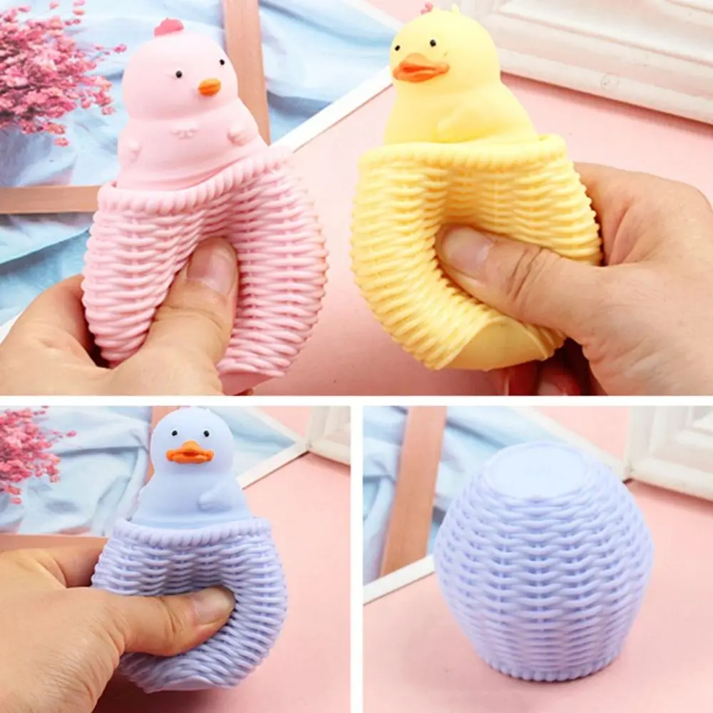 Juguetes para exprimir ventilación telescópica TPR, taza interesante relajada, juguetes para exprimir pollo, juguete suave antifidget de crecimiento lento