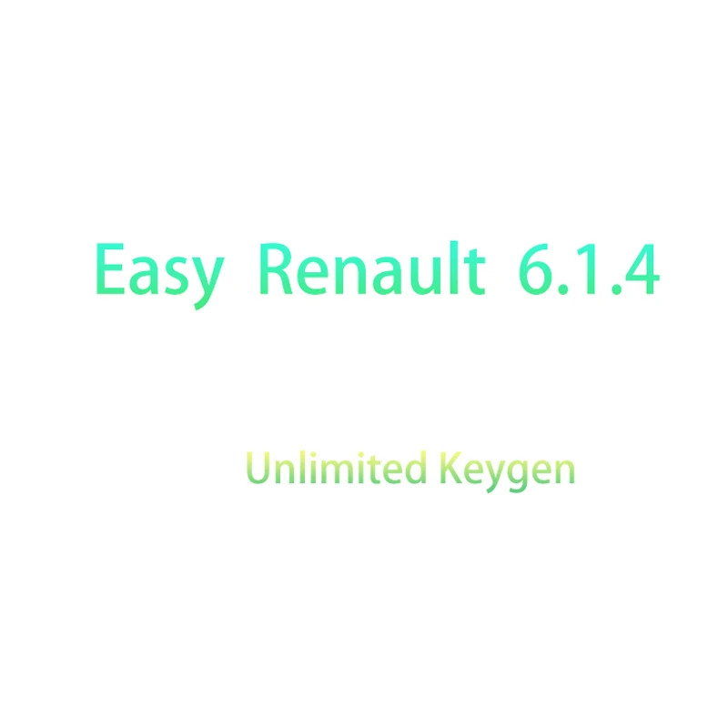 Easy Renault 6.1.4 Software for Renault ECU Programmer Clear Crash SRS Card Keys UCH Cleaner Keys WORK with OBDLink Renolink