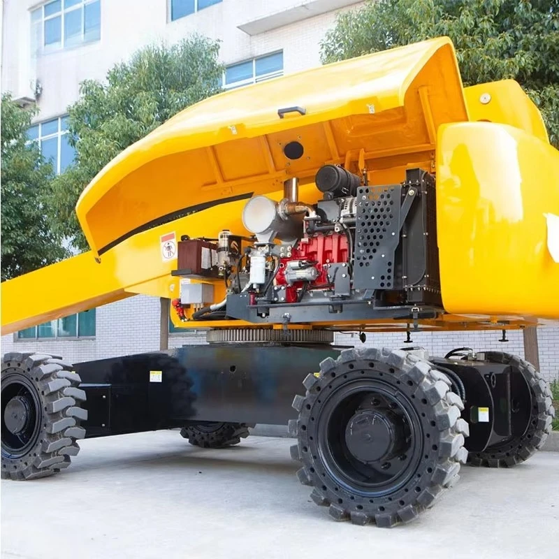18m Mobile Folding Arm Curved Arm Lift Self-propelled Towable Articulated Boom Lift Rental Man Lift Aerial Work Platform