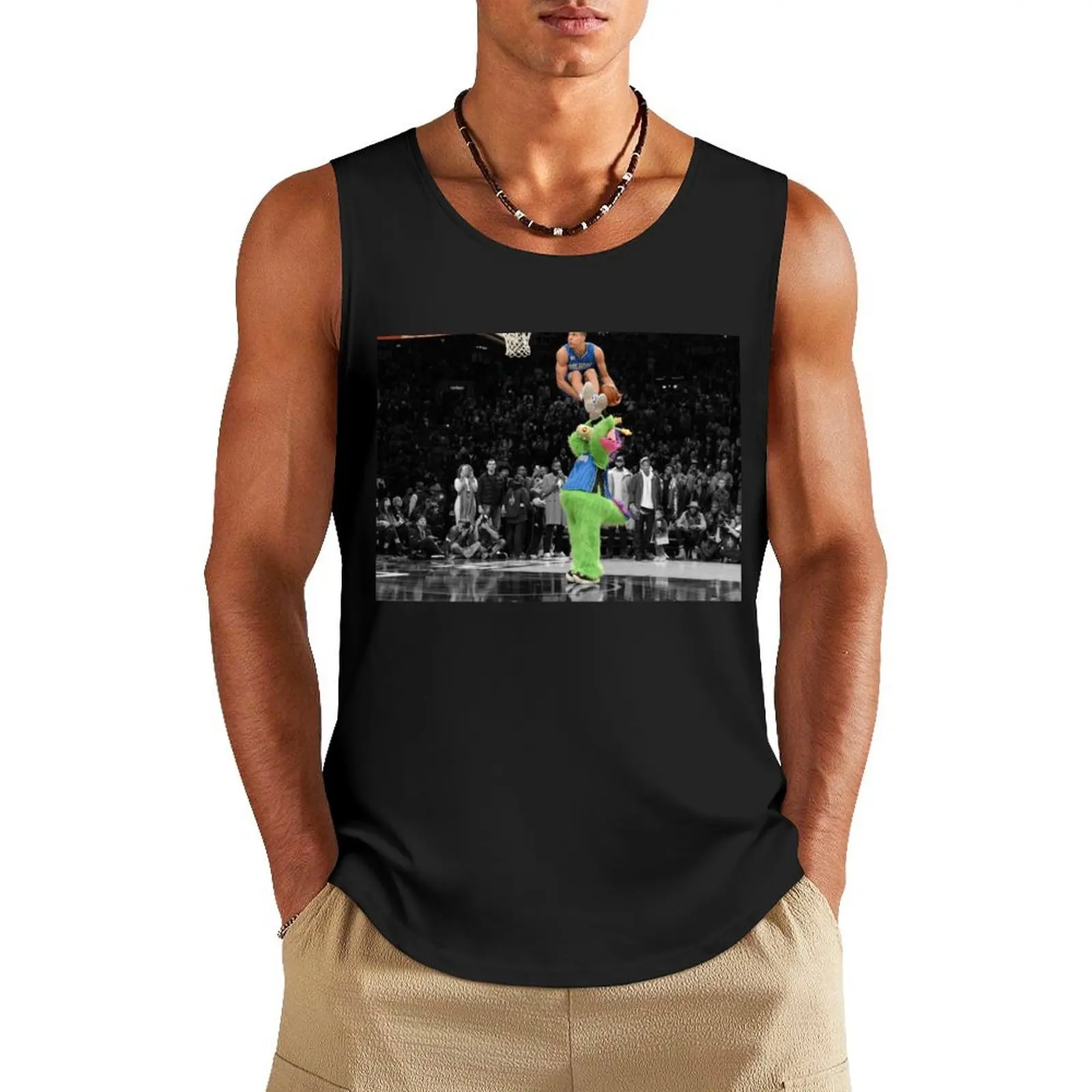 

Magic Gordon Tank Top singlet for men Men's clothing plain t-shirt sleeveless shirt man