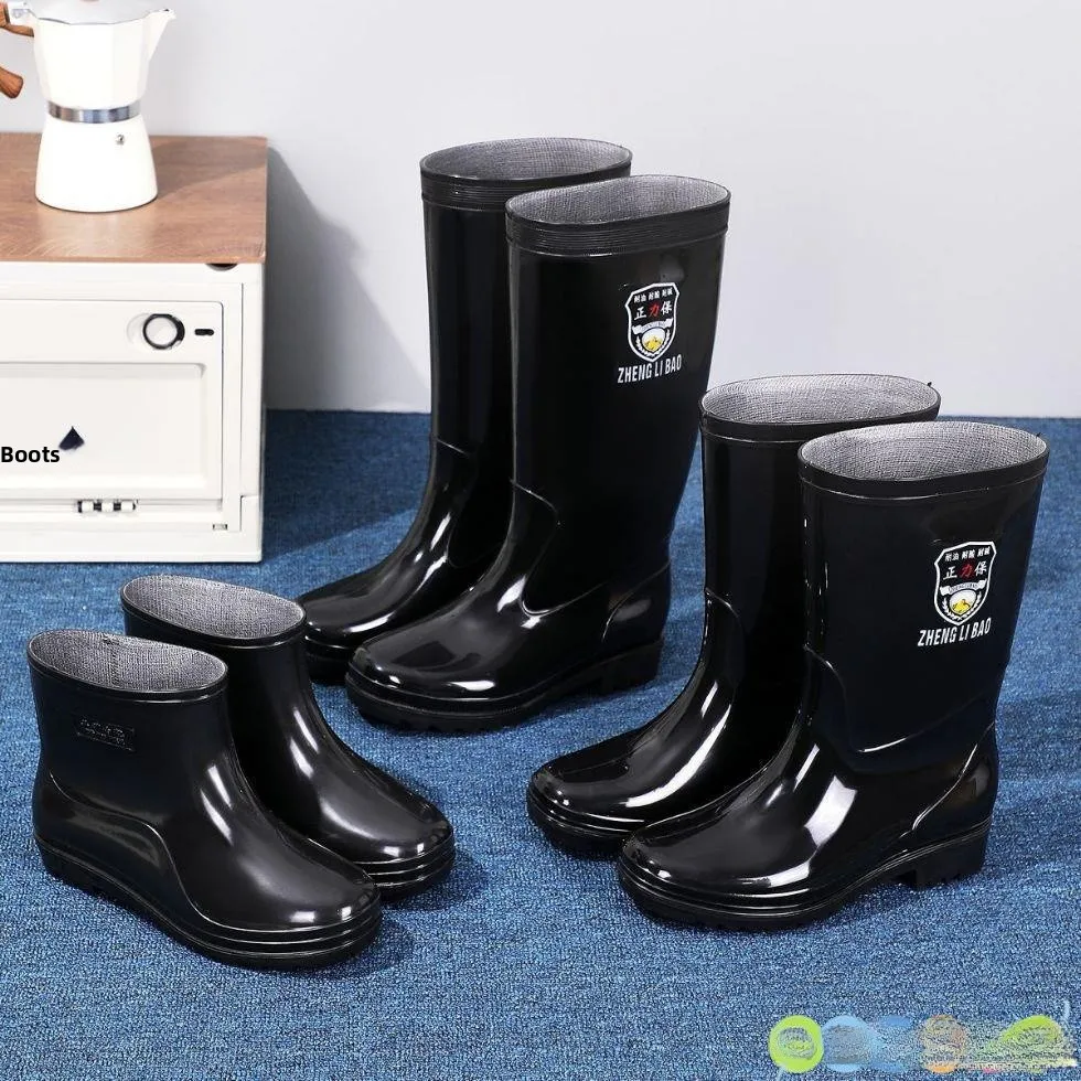 

Мужские водонепроницаемые сапоги-резинки с защитой от скольжения, удобные, легкие, высокие, на выбор