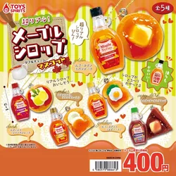 Toys Spirits Japan Gashapon Figure Anime Cute Miniature Maple Syrup Bread Keychian Figurine Model Capsule Doll Accessories Gift