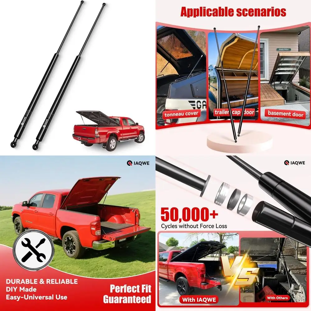 

42 250 lbs Gas Lift Struts for 250LB Support - Tonneau Cover, Window, Door, Truck Bed, Outdoor Bench, Cabinet, Hatch, Toolbox Li