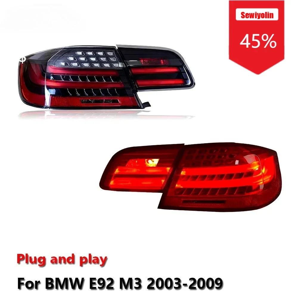 

Автомобильные светодиодные задние фонари Sewiyolin в сборе для BMW 3 серии 2003-2009 E92 M3, противотуманные фары DRL, стоп-сигналы поворота Plug and Play