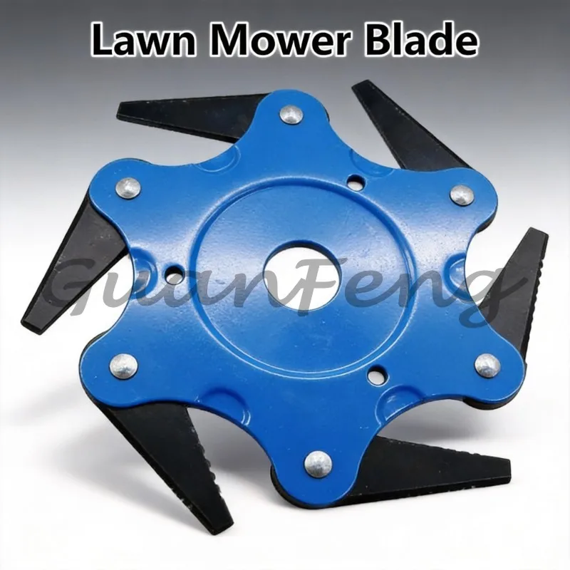 6-tooth Solid Steel Lawn Mower Head, Universal Brush Cutter Replacement Head, for Garden Weeding, Labor-saving and Sharp