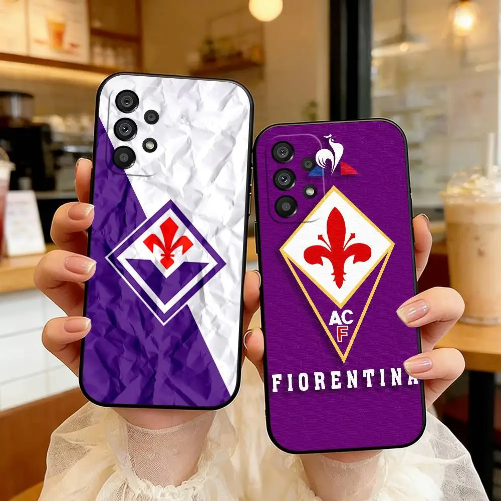 F-Fiorentina F-Fc logo For Samsung Galaxy A13,A21s,A22,A31,A32,A52,A53,A71,A80,A91 Soft Black Cover