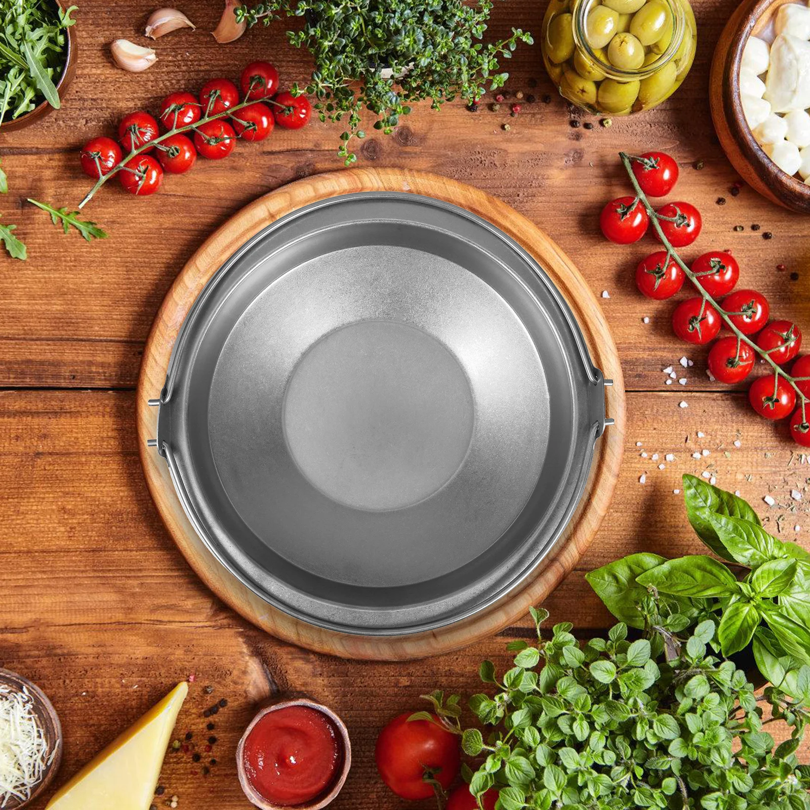 

Stainless Steel Sukiyaki Pot Large Capacity Even Heating Camping Hanging Cookware Hotpot Pan Japanese Pot
