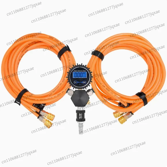 

Auto tire inflation digital pressure gauge 150psi pneumatic connector accessories, tracheal hose, tire pressure gauge