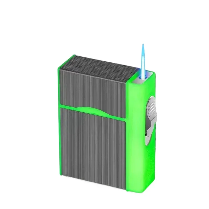 Влагостойкая металлическая зажигалка, фактор потенции 20, турбо Бутановая Зажигалка, газовая зажигалка, гаджет, зажигалка, мужской подарок