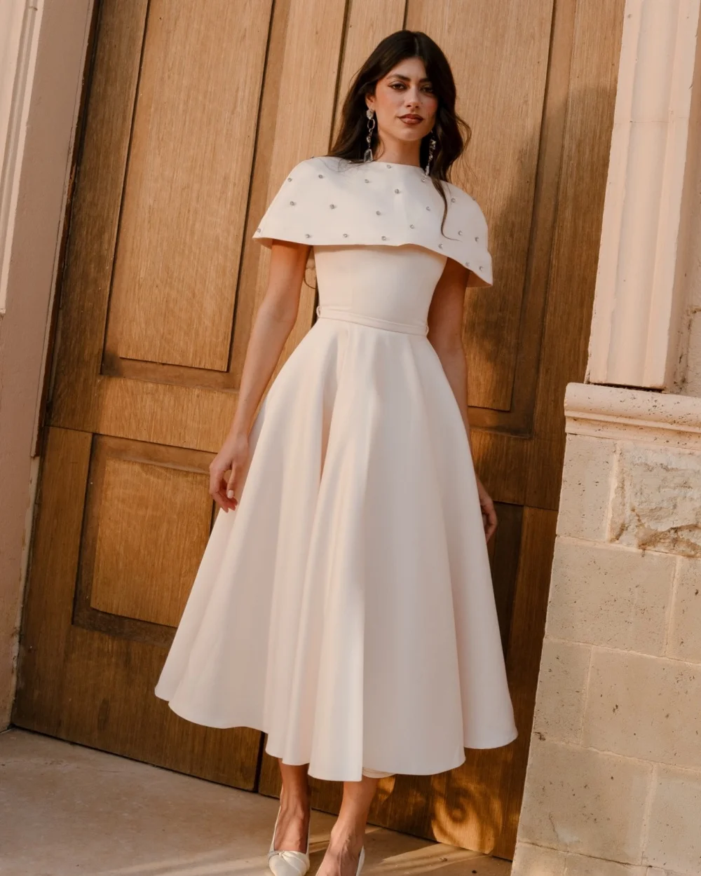 

Customized Elegant Women Jersey Rhinestone Sash A-line Evening Dresses Simple O-Neck Sleeveless Ankle Length Dresses Party Gowns