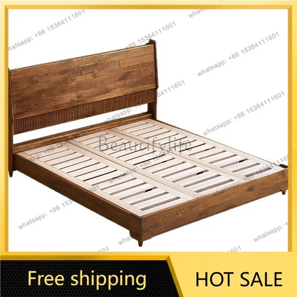 Factory Direct Sales North American Black Walnut Modern Simple 1.8m Cherry Full Solid Wood