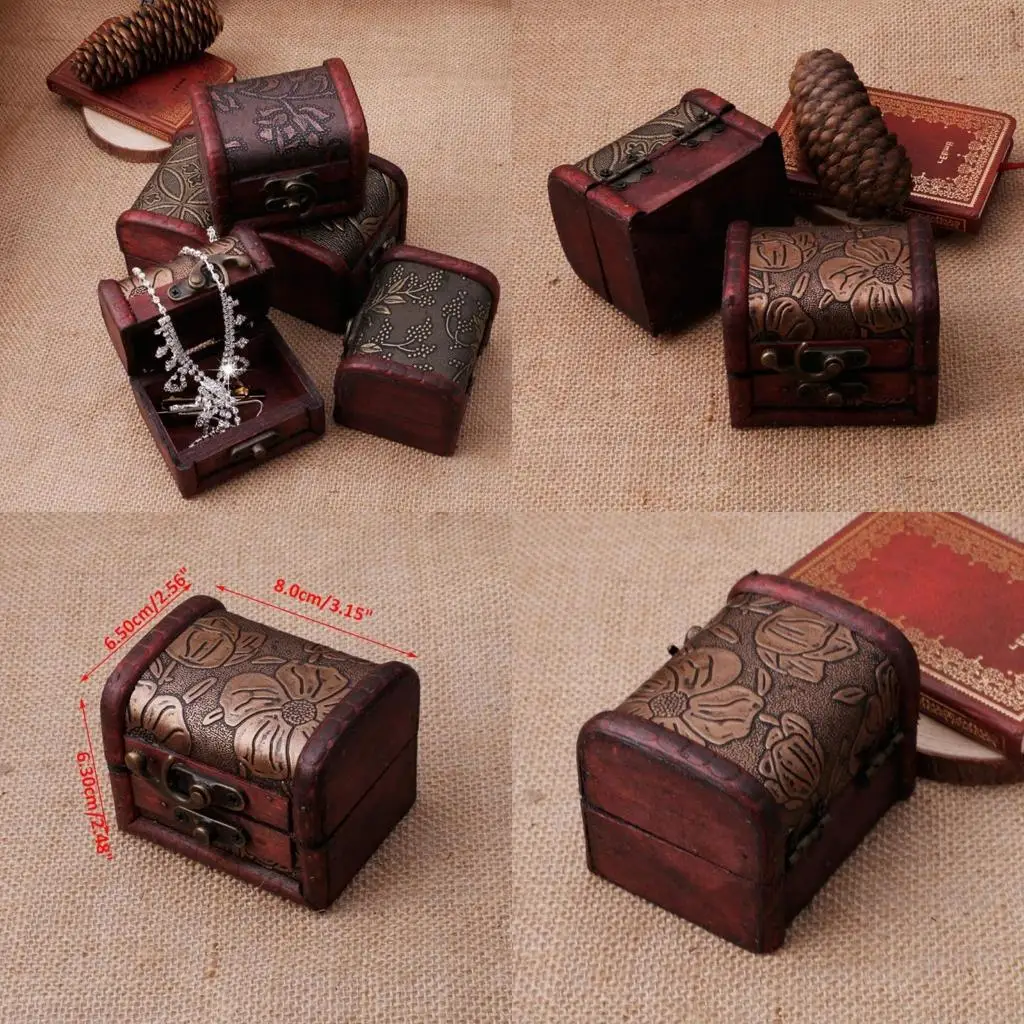 Vintage Jewelry Storage Box Organizers Handmade Jewelry Box Earring Box for Rings