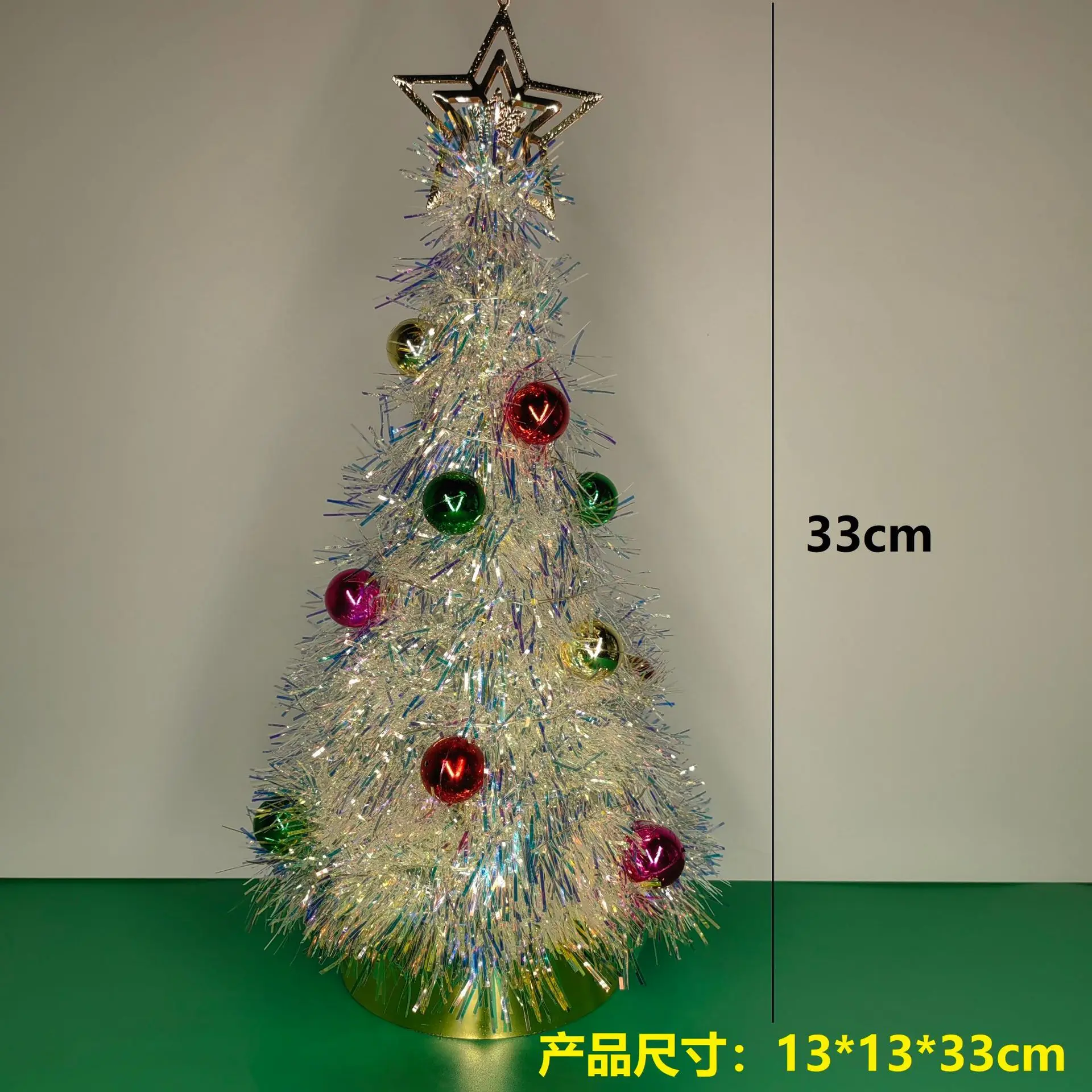 クリスマスカラフルなアイアンツリー装飾ランプクリエイティブデスクトップディスプレイ装飾品
