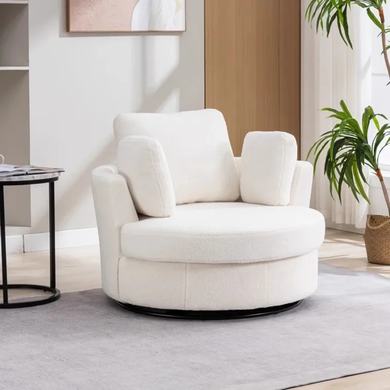 Living room single rotating chair, Italian small apartment living room sofa chair