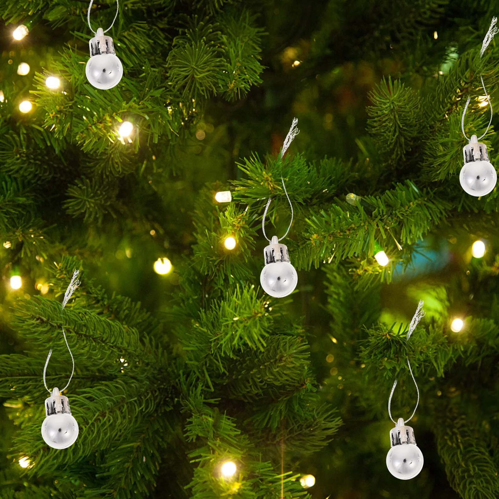 

24pcs Decoration Christmas Ornaments Tree Hanging Creative Pendant Festive Home Garden Party Gift Lightweight Plastic