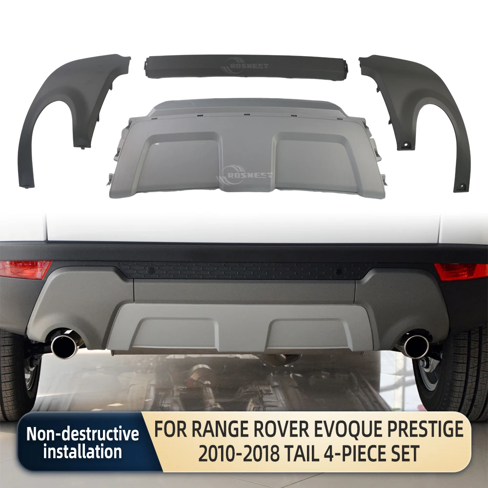 

Rear Bumper Insert Exhaust Tube Cover For Range Rover Evogue Prestige 2010 2011 2012 2013 2014 15 16 17 18 L538 Car Accessories