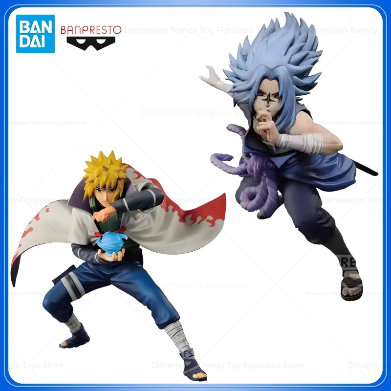 

Bandai In Stock Banpresto Original Anime Naruto Colosseum Namikaze Minato Uchiha Sasuke Action Figure Model Toy Gift DT