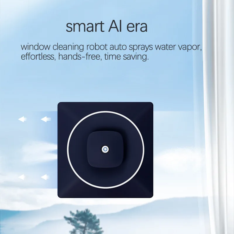 Automatic Window Cleaner, 2-in-1 Smart Remote Control Electric Thin Glass Cleaning Robot for Home High Altitude Cleaning