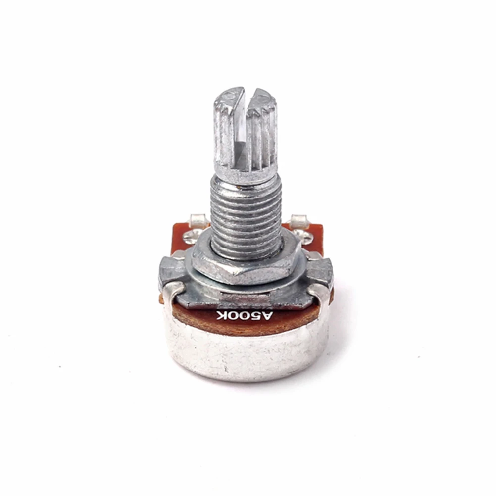 

A500k Ohm Guitar Volume Potentiometer Audio Linear Tone Control 18Mm Split Shaft Knurled for Amp Upgrade Replacement Gp207