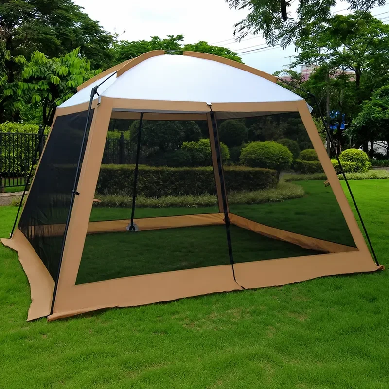 Outdoor Awning Pergola Multi Person Sun Protection Fishing Picnic Field Mesh Canopy Beach Tent Shade Shelter