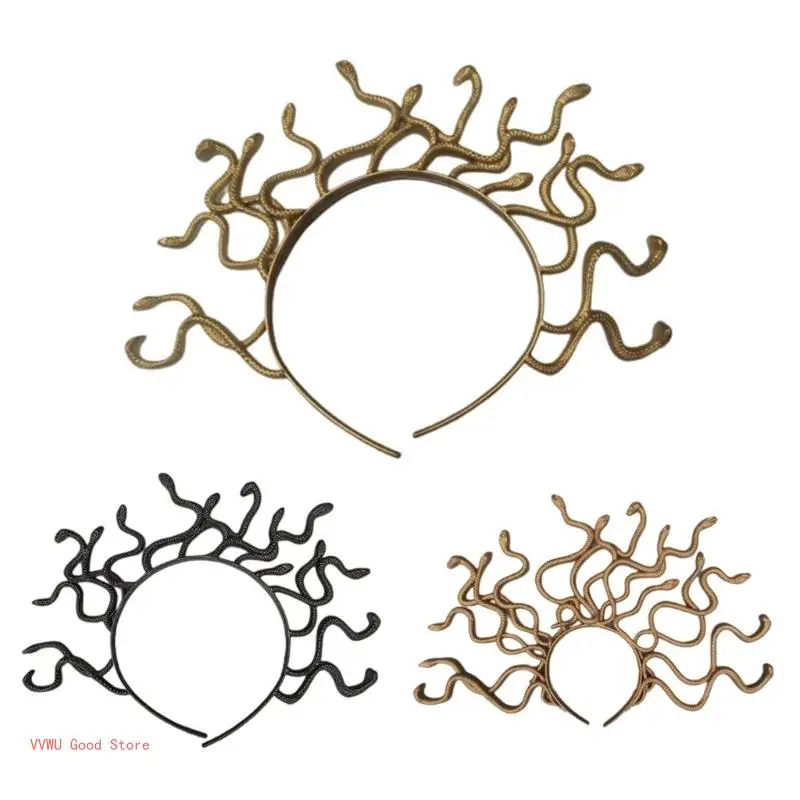 

Костюм Медузы Змеи повязка на голову Хэллоуин Медуза повязка на голову Медуза Косплей Корона