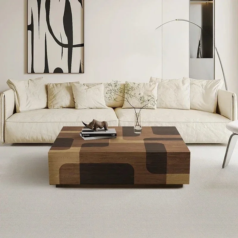 

AAhousehold Rectangular Low Table Living Room Italian Minimalist Coffee Table Small Apartment