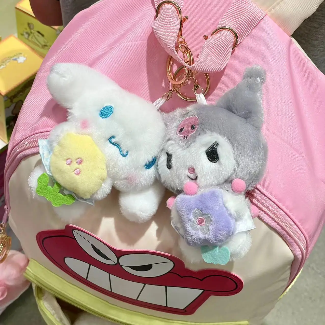 Sanrio Mooie Pop Kuromi Mijn Melodie Cinnamoroll Hello Kitty Knuffel Tas Hanger Cartoon Sleutelhanger Kawaii Plushies Cadeaus