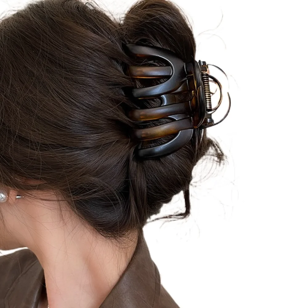 

Fashion French Style Pumpkin Hair Claw Funny Large Hair Grab Headwear 9cm/3.54inch Shark Clip Daily