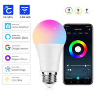 E27 WiFi Smart Dimmable Light Bulb with Timer,Voice Control,CozyLife Support for Alexa,Google Home,SmartThings, Alice Assistant