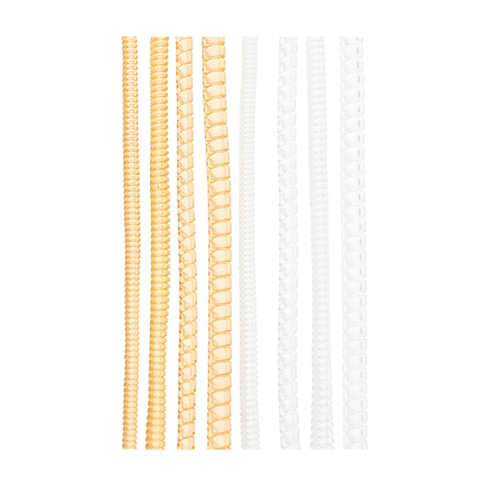 

8 Pcs Ring Adjustment Cord Tightener Plastic Spring Size Jewelry for Adjuster Rings