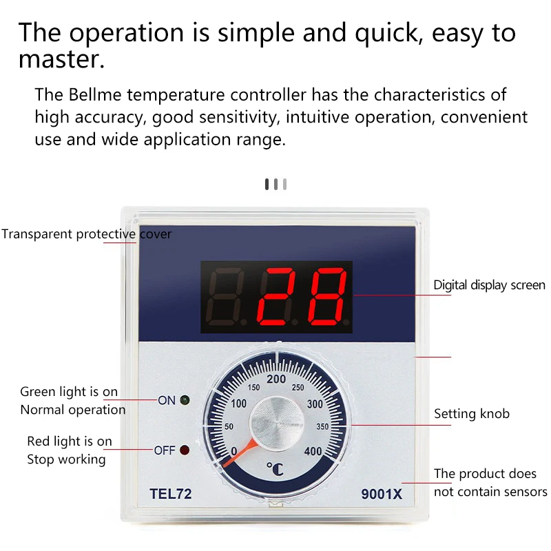 TEL72-9001 Electric Oven Gas Oven Fish Grilling Controller 220VK Type Temperature Controller