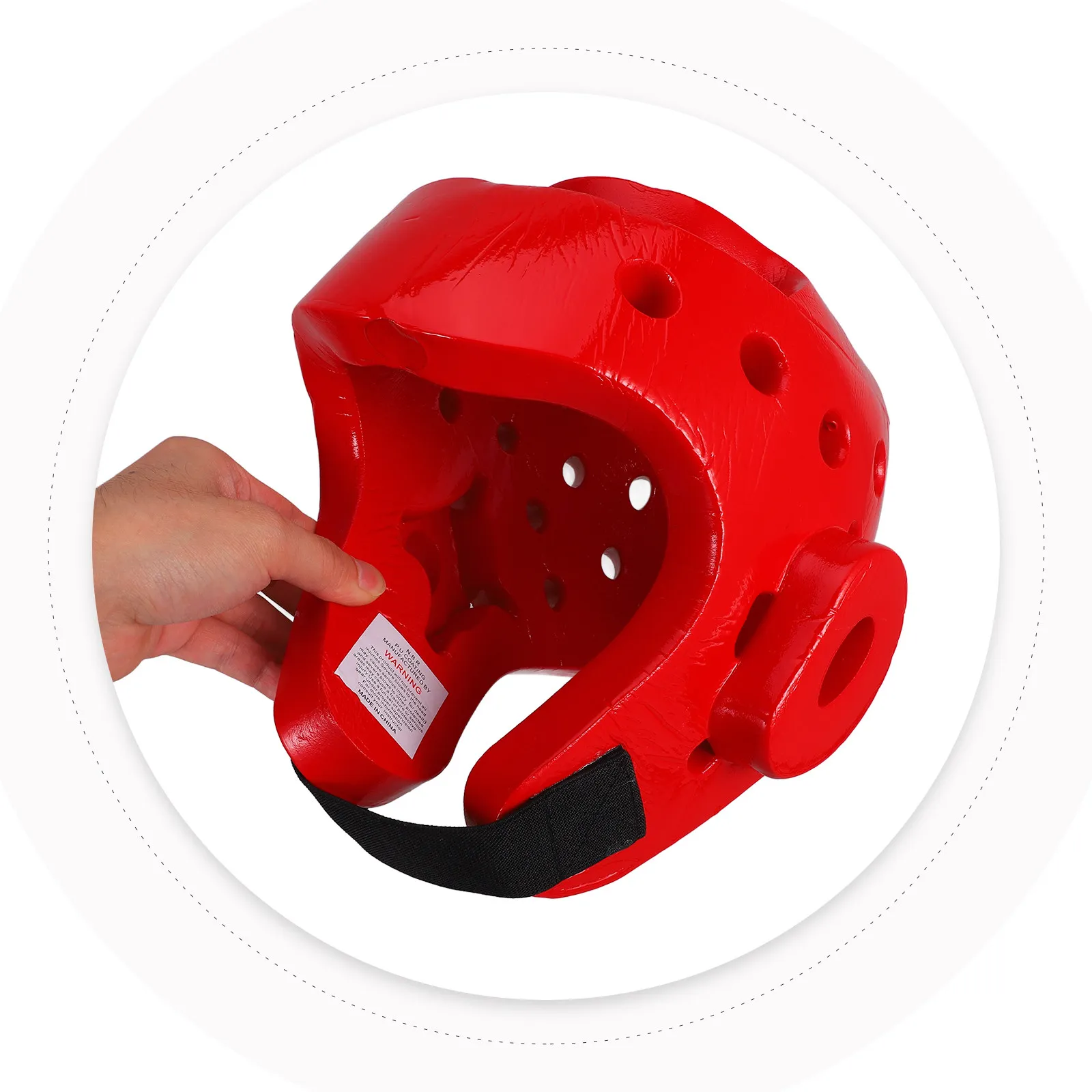 Sparring Headgear Eva Taekwondo Lightweight Shock-Absorbent Kickboxing Head Shield Size M Red Protection