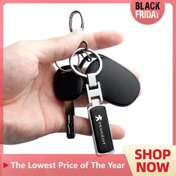 3D Metal Epoxy Keyrings Keychain Car Emblem Key Holder Pendant For Peugeot 206 307 308 3008 207 208 407 508 2008 107 106 205 301