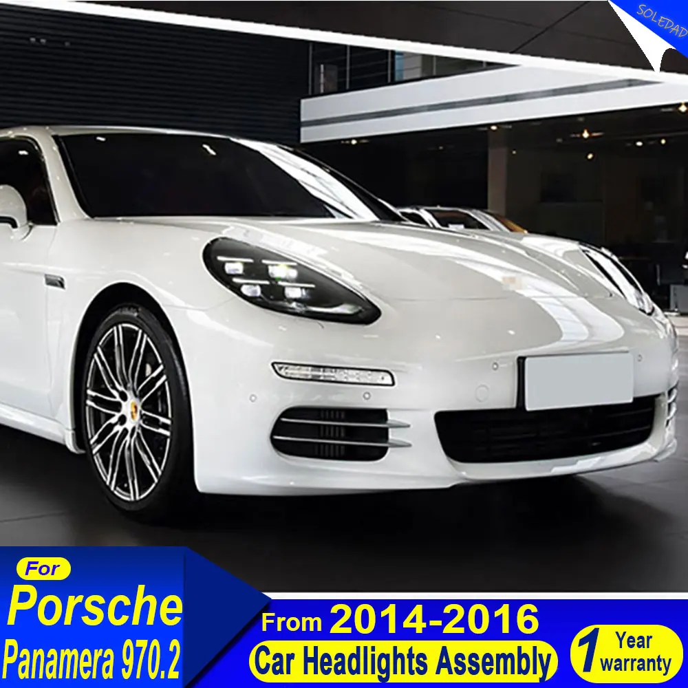 

Car Headlights For Porsche Panamera 970.2 2014 2015 2016 Headlights Upgrade 2025 Modified New LED DRL Dynamic Auto Accessories