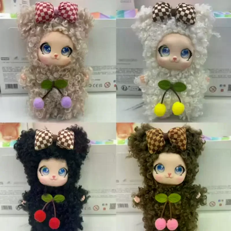 

Cute Bowknot Vinyl Face Plush Doll Pendant Keychain Backpack Hangings Decoration Gifts