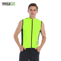 WOSAWE Men's Cycling Vest Windproof Breathable Cycling Coat Sleeveless Bicycle Bike Vest Ultralight Cycling Clothing