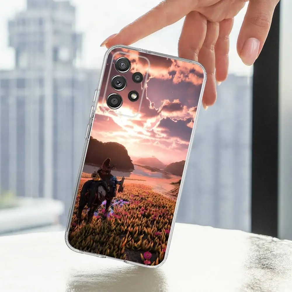 Game H-Horizon Z-Zero D-Dawn Phone Case For Samsung S30,S23,S22,S21,S20,Ultra,FE,Lite, S10,S9,S8,PIus,Transparent, Silicone Case