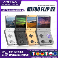 MIYOO FLIP V2 Handheld Game Players 3.5'' IPS Screen Linux System Onion OS Video Game Consoles Free Case Gamer Gift Retro Gaming