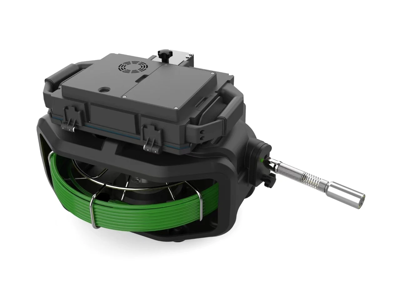 F81 8인치 LCD 디스플레이 30m DN5.5 푸시로드 평면 하수관 검사 카메라