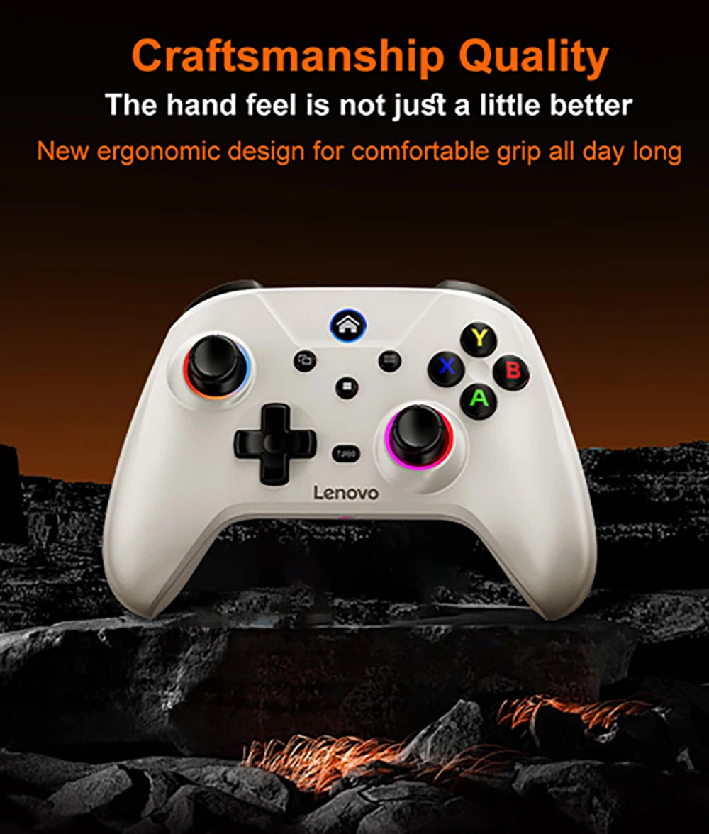 Lenovo S02 Kabelloser Bluetooth-Gaming-Controller, Dual Hall Trigger Wireless Gamepad, für Switch, PC, Android, IOS, TV – Detail 12