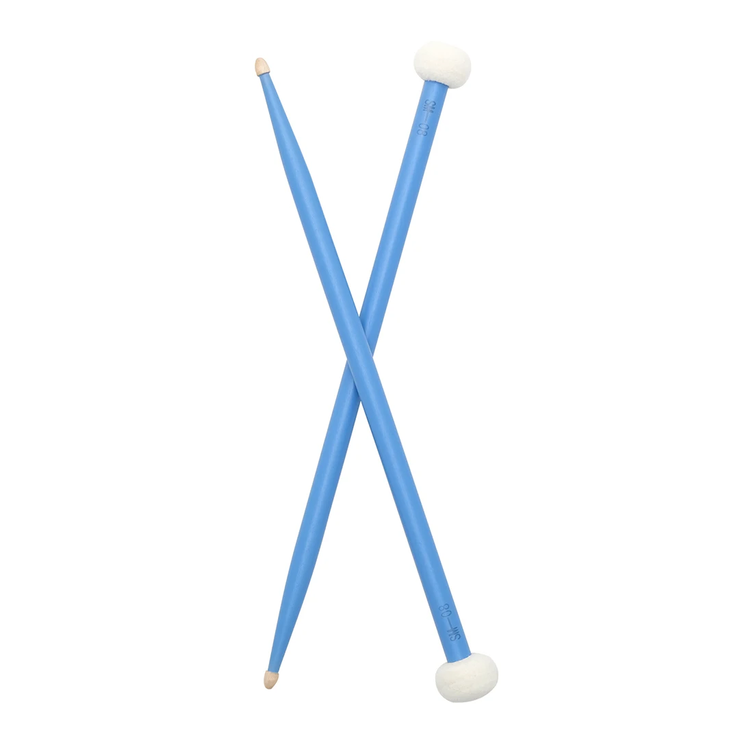 Baquetas de tambor profesionales, baquetas de timbales de madera de arce, mazo de tambor multifunción de doble cabezal, martillo, 1 par de accesorios de percusión