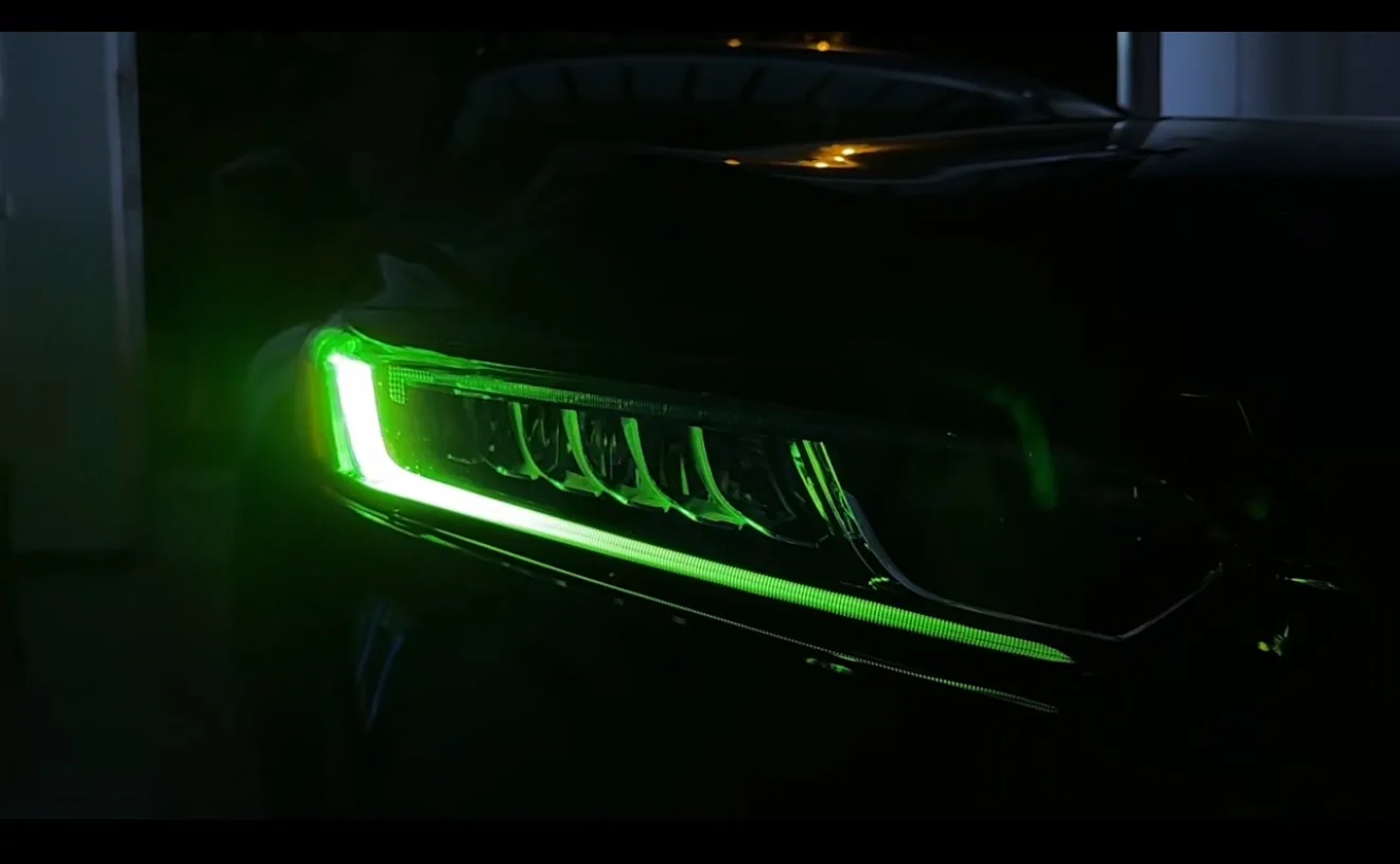 Headlight Assembly for 10th Generation  Accord 2020-2022: Plug and Play, Custom RGB Seven-color Design.