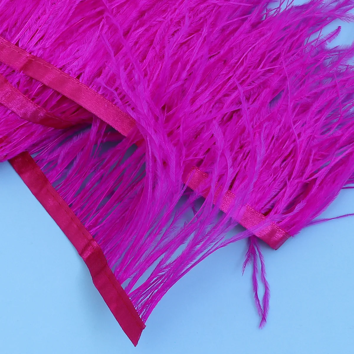 

Plume Fringe Trim 2m Comfortable Lint Free Material for Dress Decor Party Costume Wedding Floral Crafts Sewing Ostrich Fringe