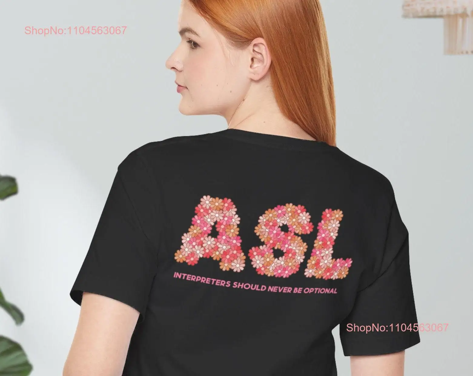 

Футболка ASL-передатчик, язык жестов, разнообразие, уравнение, включение глухих школьников, учитель с длинными или короткими рукавами