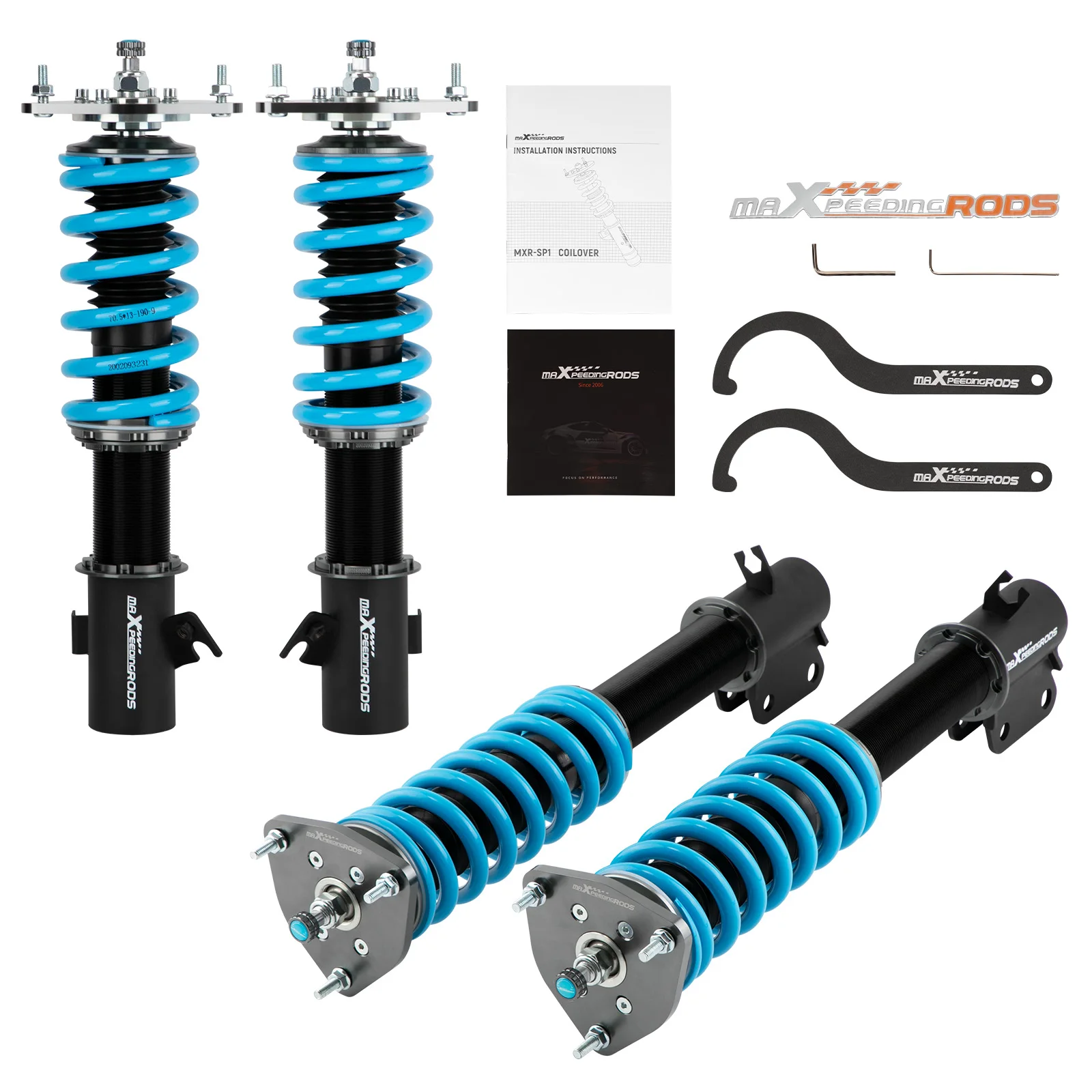 MaXpeedingrods COT6 24 Way Damper Lowering Coilover Suspension For Subaru Impreza WRX 02-07 Coilovers Shock Lowering