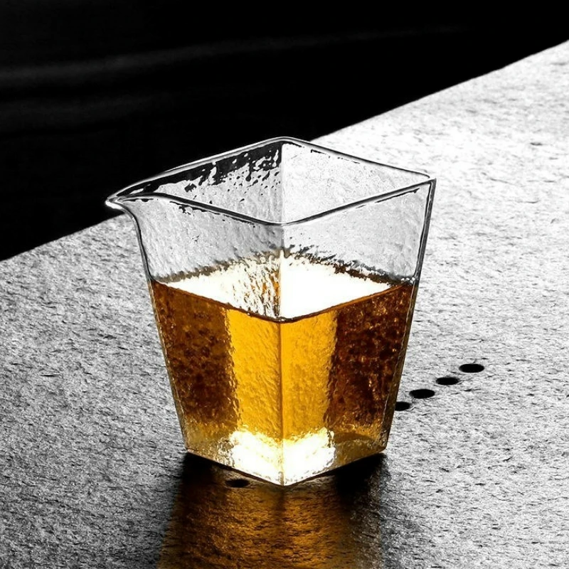 Japanese Style 200ml Glass Tea Cup Transparent Fair Mugs Creative Heat Resistant Household Kung Fu Tea Set Teaware Accessories