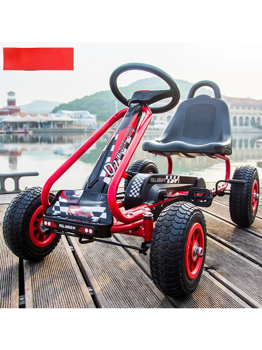 Children's four-wheel kart pedal toy size fitness sports stroller boys and girls pedal bicycle