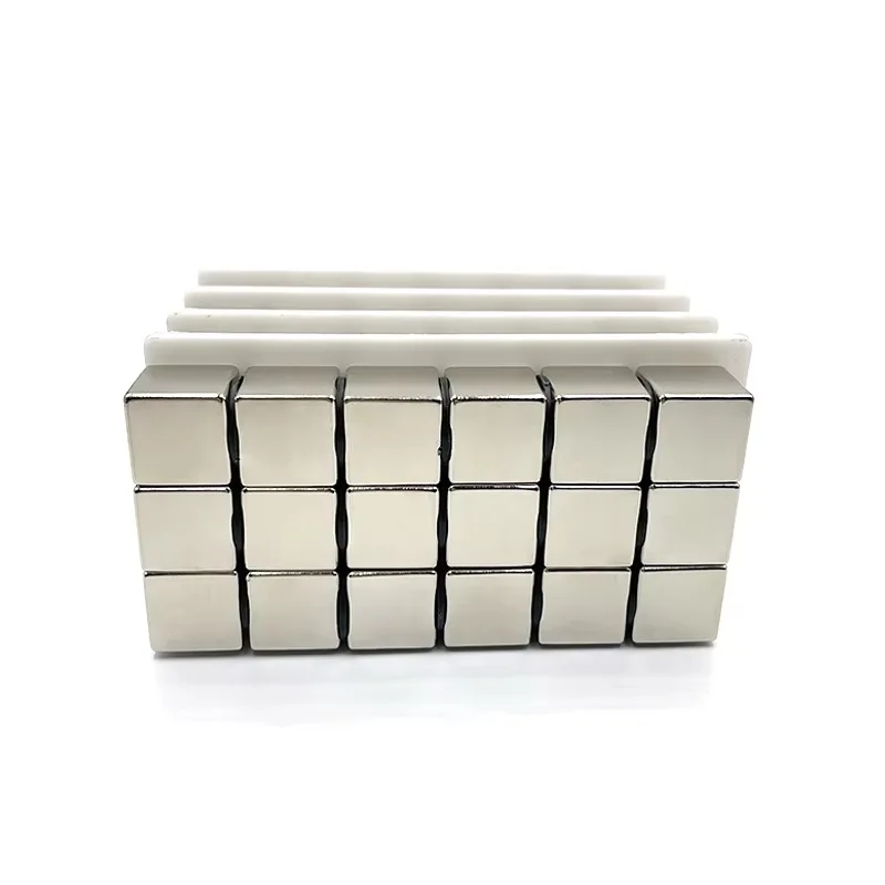 N52 5x5x5mm  Block Square Superpowered Neodymium nickel‑copper‑nickel Magnets epoxy Search Magnetic Stress Relief MagicCube
