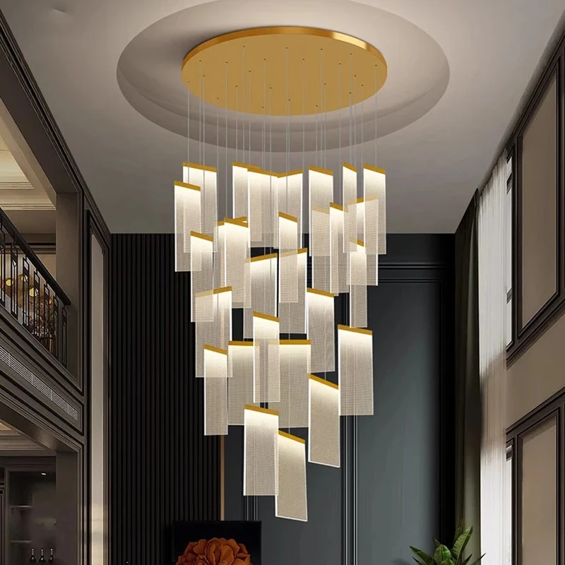 Nordic Home Decoration, Stair Chandelier, Living Room And Dining Room Pendant Lights, Ceiling Light, Indoor Lighting